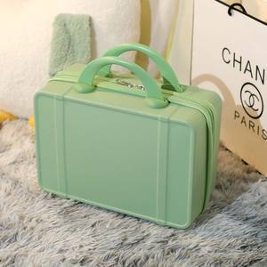 Sac à main en plastique haut de gamme modèle 2025, 14 pouces, mini-valise de rangement, boîte <span class=keywords><strong>cadeau</strong></span> maquillage souvenir, fermeture éclair, étanche, léger, vente en gros - Product Image 6