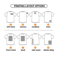 Herren 100% Baumwolle Streetwear Blanko T-Shirt T-Shirts mit Individuellem Logo Vorne und Hinten Bild Text Digitaldruck 220GSM