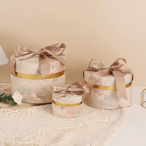 Custom Cardboard Wedding Gift Paper Tube Box, Jewelry Cylinder Packaging With Ribbon for Necklace Earring Gift Packing - Product Image 4