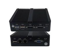 Mini-ordinateur industriel sans ventilateur, mini-PC, ordinateur économique, 2HD, 2 LAN Ethernet, 2 COM, 3G/4G, Intel Celeron J4125