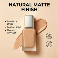 Fournisseur de fond de teint liquide SPF à étiquette privée OEM, vegan, couvrance totale, maquillage du visage longue tenue, fond de teint mat personnalisé, imperméable