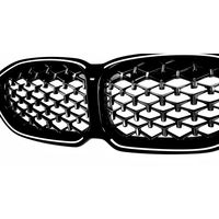 Accesorios de Rejilla Delantera con Luces LED Móviles Estilo Estrella de Diamante para BMW Serie 1 F40 2019-2024
