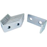 Équerre d'angle triangulaire industrielle à 90 degrés pour systèmes de charpente, 1-5/8 pouces, acier au carbone galvanisé de 5 mm d'épaisseur