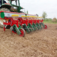 Pas de labour semoir de maïs tracteur entraîné engrais de maïs semoir Machine de semis de maïs multifonctionnel 3 points attelage semoir de maïs