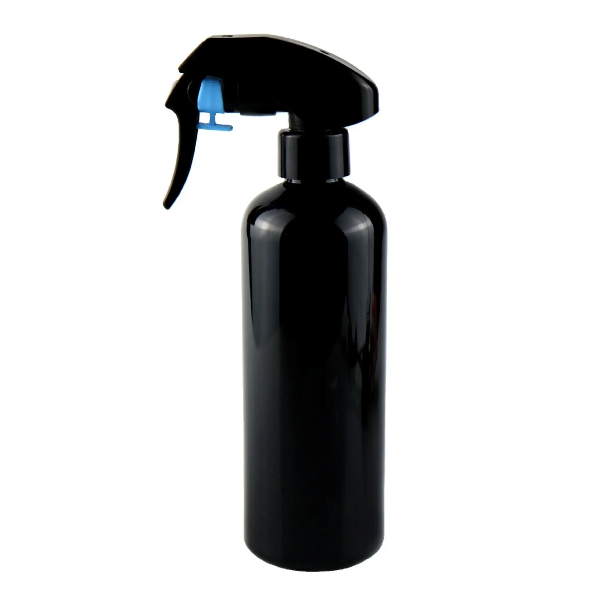 Personalizado 300ml Mate Negro Blanco Botella de plástico transparente Limpiador vacío Gatillo Botella de spray