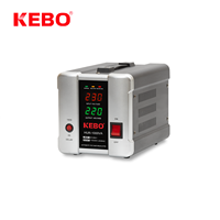 Régulateur de tension AVR haute efficacité HUR-1000VA monophasé 220V large plage de tension pour le ménage et le bureau