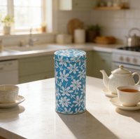 Boîte d'emballage en tube rond pour café et thé, impression offset, idéale pour cadeaux et artisanat, vente chaude JH