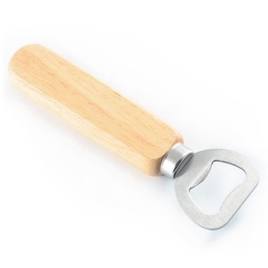 Wood Handle Stainless Steel Eco-Friendly Handheld Bartender Bottle Opener for Wine Beer Soda Glass Kitchen <strong>Bar</strong> <strong>Tools</strong> - Product Image 1