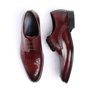 Zapatos Formales de Negocios para Hombre, Hechos a Mano con Cuero Genuino, Transpirables, con Cordones, Diseño Oxford Estilo Inglés - Product Image 3