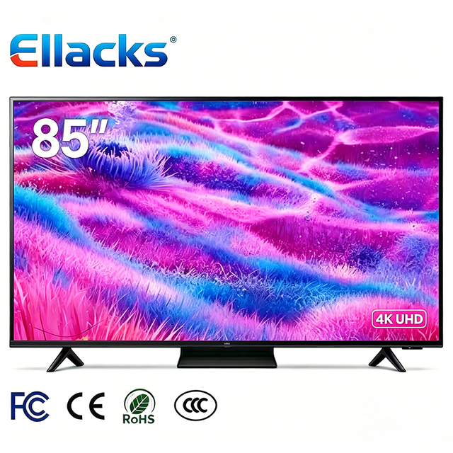 Ultra-thin LED 75 85-Inch UHD Backlitght QLED LCD 4K WIFI HDR10 Smart TV with Android Google Webos Systems for Projection & Game