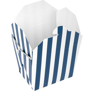 B799 contenitori per alimenti sfusi scatole di Noodle da <span class=keywords><strong>asporto</strong></span> carta usa e getta a righe togliere il rettangolo cibi caldi e freddi scatola di Noodle da <span class=keywords><strong>asporto</strong></span> - Product Image 2