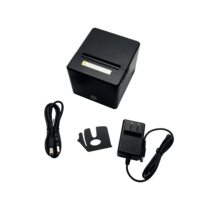 Petite imprimante de reçus de point de vente, coupe-papier automatique en option, imprimante thermique de reçus de 80 mm avec code-barres, Bluetooth sans fil, WiFi, USB, LAN