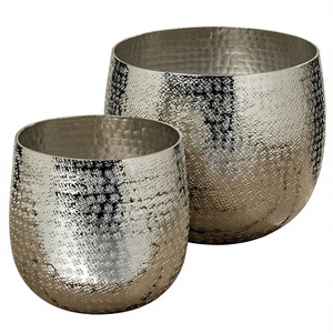 Maceta de Aluminio de Diseño Moderno para Decoración del Hogar, Macetas Decorativas Personalizadas para Plantas y Flores - Product Image 1