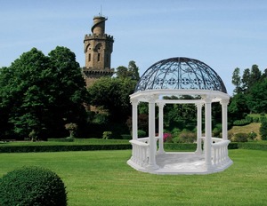 Large Outdoor Domed White Marble Pavilion with Marble Roman <strong>Columns</strong> - Product Image 3