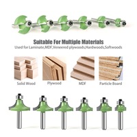 Coin Roundover Router Bit Fraise Guide de roulement pour bois Bordure Moulin à bois Classique Cutter Bit