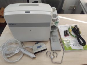 Appareil d'échographie vétérinaire portable Edan DUS 60 avec batterie intégrée et certification CE pour le diagnostic animal - Product Image 3