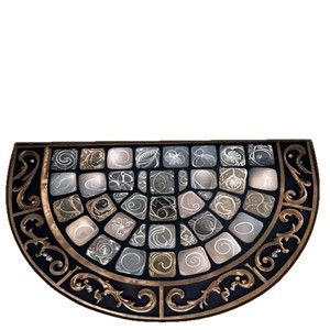 Cómodo estilo americano transfronterizo semicircular 1,5mm grueso terciopelo de cristal lavable alfombra de piso de <span class=keywords><strong>entrada</strong></span> agua para el hogar - Product Image 5