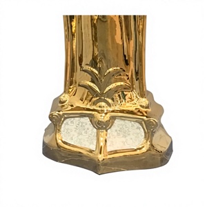 Cuvette de <span class=keywords><strong>toilette</strong></span> en céramique dorée électro-plaquée de style européen, siège de salle de bain intégré haut de gamme pour villa, cuvette de <span class=keywords><strong>toilette</strong></span> à <span class=keywords><strong>colonne</strong></span> séparée - Product Image 5