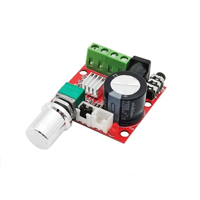 eParthub PAM8610 mini power amplifier board TDA2030 12V 10W pure class D stereo power amplifier