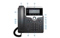 Teléfono IP CP-7821-K9, Serie 7821, Teléfono Inalámbrico IP Unificado con Cargador Múltiple, Teléfono VoIP