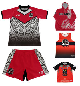 FQ NZ AU Custom Maori <span class=keywords><strong>Rugby</strong></span> League Jersey Shorts Uniformes de <span class=keywords><strong>Rugby</strong></span> Equipo de campo Entrenamiento Adultos Fuera del campo Camisetas de <span class=keywords><strong>Rugby</strong></span> para hombres - Product Image 4