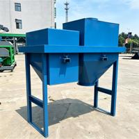 Système de pesage pour centrale à béton avec trémie conique et bac de stockage, et cadre de fixation au sol boulonné
