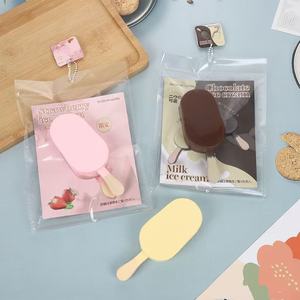 Jouet à presser anti-stress ultra doux et moelleux, simulation de crème glacée croustillante au chocolat et de crème glacée au lait, jouet pour les doigts - Product Image 1