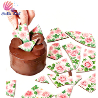 Papier de transfert chocolat A4 pour l'art du transfert sur gâteaux au chocolat DIY