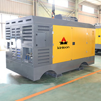 Compresseur d'air portable diesel à vis 1280-30, moteur lubrifié, haute pression 15/25/30 bars, pompe 29 m³/min, refroidi