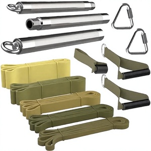 Bandes de Résistance Longues et Robustes en Caoutchouc pour Femmes et Hommes – Grandes Boucles d'Exercice pour l'Entraînement à Domicile et le Renforcement Musculaire - Product Image 1
