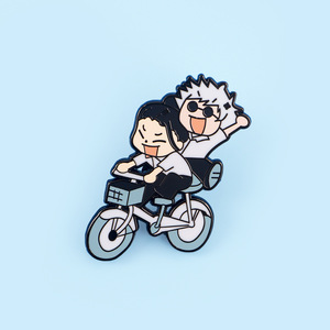 Japanischer Anime-Stil Brosche Cartoon Satoru Gojo <span class=keywords><strong>Kugisaki</strong></span> Nobara Legierung Metall Abzeichen Kleine Metallbrosche Anstecknadeln - Product Image 4