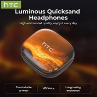 Casque de jeu sans fil HTC NE10 AI avec design couleur fluide, qualité sonore HD, suppression du bruit et style élégant