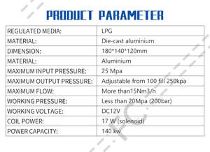 Régulateur de pression <span class=keywords><strong>GPL</strong></span> double carburant pour automobile, kit d'injection de carburant pour carburateurs EFI, pièces et accessoires automobiles - Product Image 4