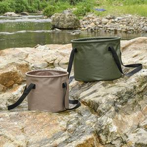 Camping en plein air seau pliant multifonctionnel grande capacité Portable seau de pêche stockage télescopique voiture sac de stockage d'eau - Product Image 4