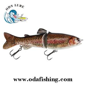 เหยื่อปลอมแบบแข็งสำหรับตกปลา ตัวเหยื่อพลาสติกแข็งแบบมีข้อต่อ  ตัวเหยื่อเปล่าไม่มีสี ตัวเหยื่อปลอมแบบ Swimbait - Product Image 2