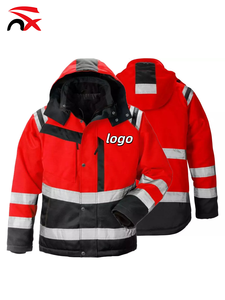 Vestes de vêtements de sécurité pour <span class=keywords><strong>travailleurs</strong></span> imperméables d'hiver de haute qualité Vestes de travail de construction sur mesure Vestes de travail de sécurité réfléchissantes - Product Image 5