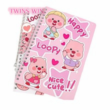 Piccolo castoro A5 bobina questo in vento alto livello di aspetto Loopy <span class=keywords><strong>libro</strong></span> studente taccuino linee orizzontali carino Notebook3461 - Product Image 5
