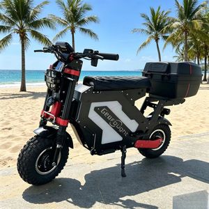 Trottinette électrique Geofought M5 72V 10000W à double moteur, pneus larges de 14 pouces, pour adultes, avec boîte de rangement arrière, en stock dans l'entrepôt américain. - Product Image 1