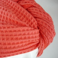 Serviette de bain en coton blanc, turban, personnalisé, sèche rapidement, avec bouton élastique, serviette pour cheveux,