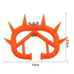 Dispositivo de destete de becerro de plástico, color verde, amarillo, naranja, nariz de vaca, espina, nariz de becerro, espina, nariz de ganado, destete - Product Image 2