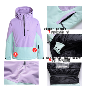 OEM <strong>Ski</strong> Wear Snowboard <strong>Jacket</strong> <strong>Pink</strong> Women's Waterproof Breathable Outdoor Sports Snow <strong>Jacket</strong> - Product Image 5