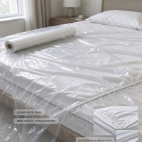 Film TPU transparent en polyuréthane thermoplastique, membrane élastique, imperméable et respirante pour la lamination de draps-housses de matelas