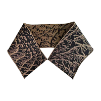 Col et poignets en tricot côtelé à motif jacquard, tricot plat rayé, respirant, écologique, couleurs personnalisées, accessoire en polyester