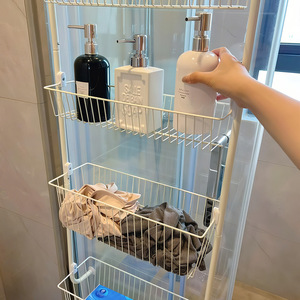 Multi Layer Storage Rack 60X70cm Wall Mounted Bathroom Organizer Hanging Shelf Durable <b>Rectangular</b> Shape - Product Image 2