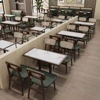 Meilleur prix de meubles commerciaux dîner marbre cuisine salle à manger bois métal Table de restaurant