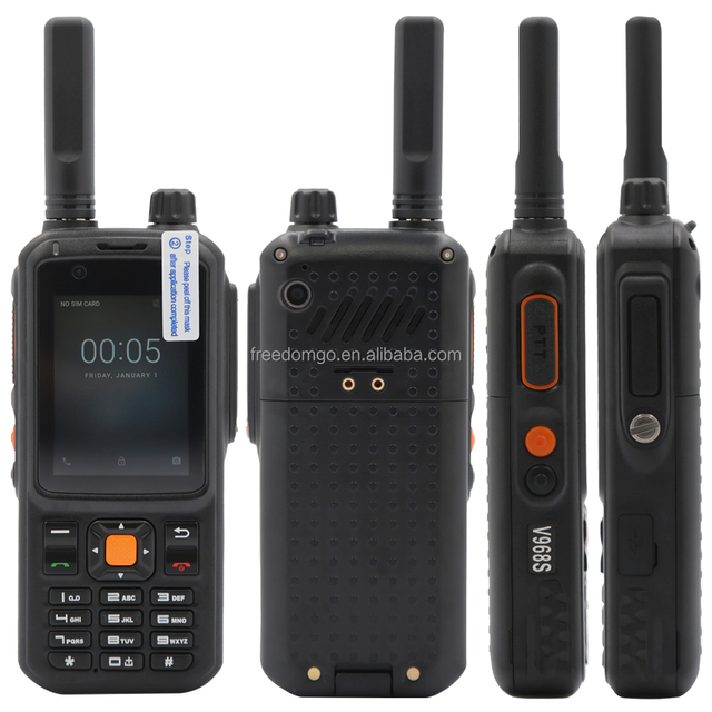 Mytetra MYT-V968S Smart GPS Walkie Talkie with Sim Card Mobile Wireless Interphone Zello 4G LTE Two-Way Radio Sim Card Phone