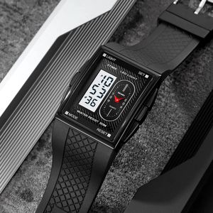 OEM LOGO SKMEI 2213 Quadratische Digitale Herrenuhr Chrono Reloj Hombre 12/24-Stunden-Anzeige Datum Woche Wasserdichte Sport-Alarm-Armbanduhren - Product Image 5