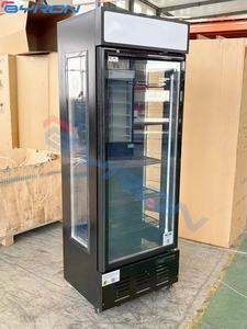 Fábrica china, venta al por mayor, supermercado, gran capacidad, puerta de vidrio <span class=keywords><strong>usada</strong></span> <span class=keywords><strong>lateral</strong></span>, Enfriador de bebidas vertical, congelador de exhibición comercial - Product Image 4