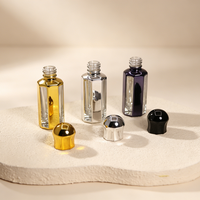 Flacon d'Attar en Verre Octogonal 3ml 6ml 12ml Or Argent Noir Vide pour Parfum, Logo Personnalisé, Vente en Gros Fabricant