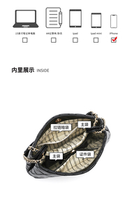 <span class=keywords><strong>Sac</strong></span> à bandoulière matelassé pour <span class=keywords><strong>femme</strong></span> avec chaîne, style Hobo, collection 2026 - Product Image 6